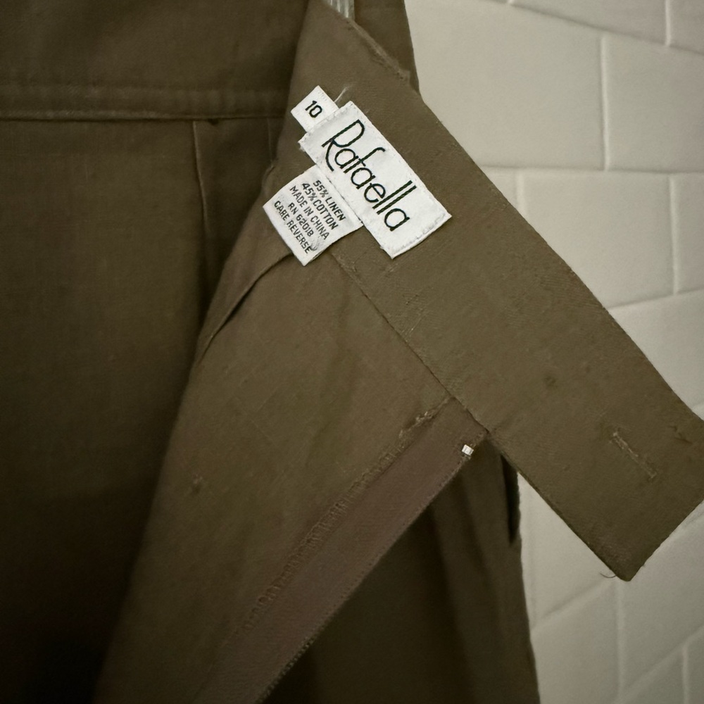 Vintage Rafaella Olive Pencil Skirt - Picture 3 of 4
